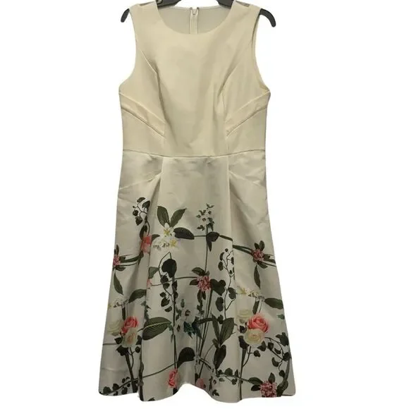 TED BAKER Karoline Secret Trellis Sleeveless Dress - Picture 4 of 13